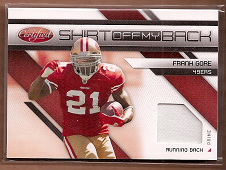 2010 Certified Shirt Off My Back Materials Prime #8 Frank Gore/50