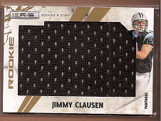 2010 Rookies and Stars Rookie Jersey Jumbo Swatch Gold #279 Jimmy Clausen