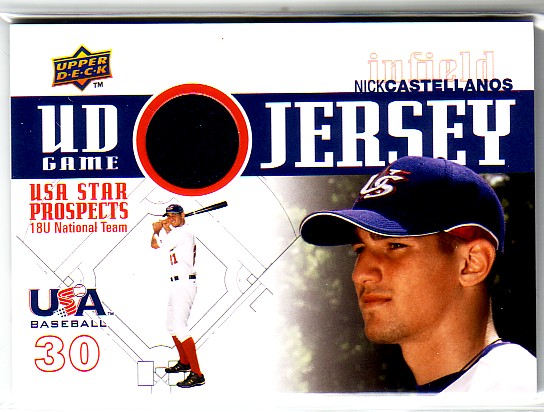 2009 Upper Deck Signature Stars USA Star Prospects Jerseys #2 Nick Castellanos