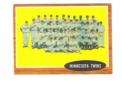 1962 Topps #584 Minnesota Twins TC SP