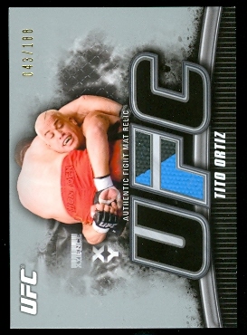2010 Topps UFC Knockout Fight Mat Relics Silver #FMTO Tito Ortiz