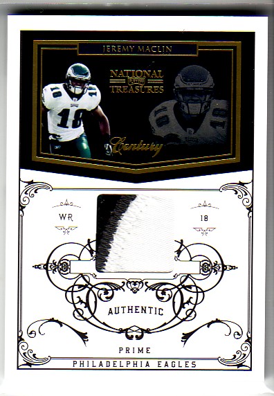 2010 Playoff National Treasures Century Material Prime #112 Jeremy Maclin/50