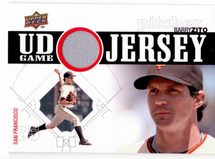 2010 Upper Deck UD Game Jersey #BZ Barry Zito