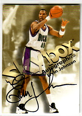 1998-99 SkyBox Premium Autographics #64 Ervin Johnson