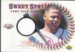 2001 Upper Deck Sweet Spot Game Jersey #J-AJ, Andruw Jones