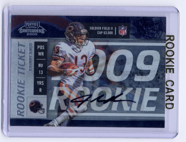 2009 Playoff Contenders #175 Johnny Knox AU RC