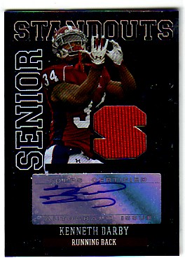 2007 Topps Draft Picks and Prospects Senior Standout Jersey Autographs Silver #KD Kenneth Darby