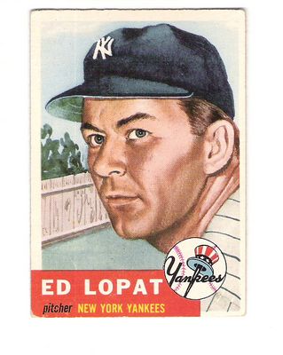 1953 Topps #87 Ed Lopat