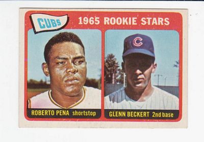 1965 Topps #549 Rookie Stars/Roberto Pena RC/Glenn Beckert RC
