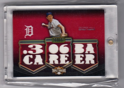 2010 Topps Triple Threads Relics #R83 George Kell