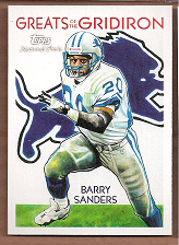 2009 Topps National Chicle Greats of the Gridiron #GG5 Barry Sanders