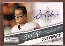 2010 Prestige Draft Picks Rights Autographs #288 Sean Canfield/999