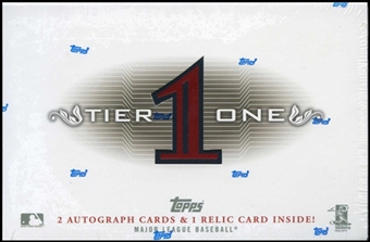 2011 Topps Tier One Baseball Factory Sealed Hobby Series Box - 2 ON CARD AUTOGRAPHS & 1 Relic Card Per Box - In Stock Now   