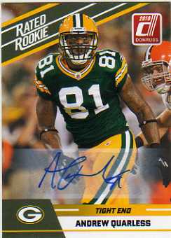 2010 Donruss Rated Rookies Autographs #3 Andrew Quarless