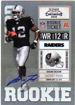 2010 Playoff Contenders #141 Jacoby Ford AU RC