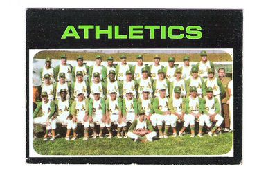 1971 Topps #624 Oakland Athletics TC