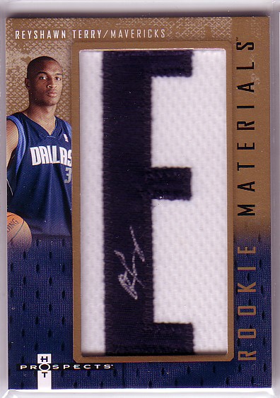 2007-08 Fleer Hot Prospects Rookie Materials Autographs #RT Reyshawn Terry