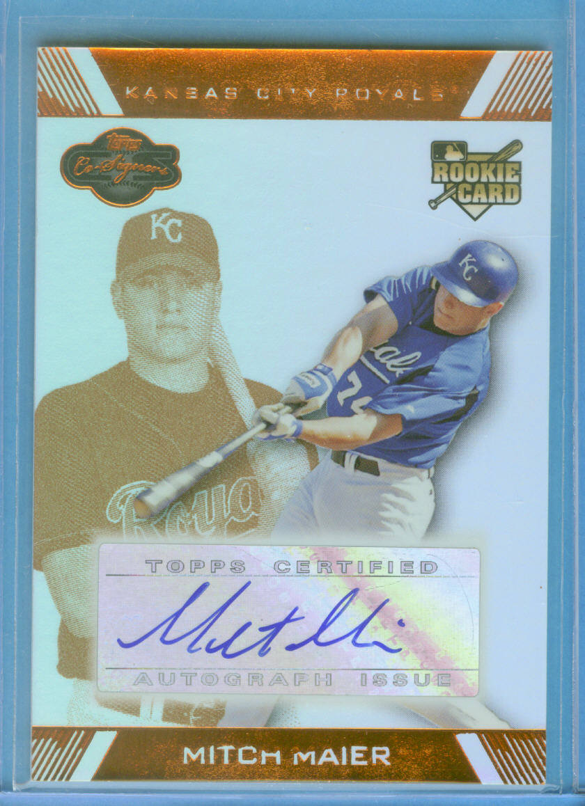 2007 Topps Co-Signers Hyper Silver Bronze #115 Mitch Maier AU