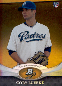 2011 Bowman Platinum Gold #47 Cory Luebke  