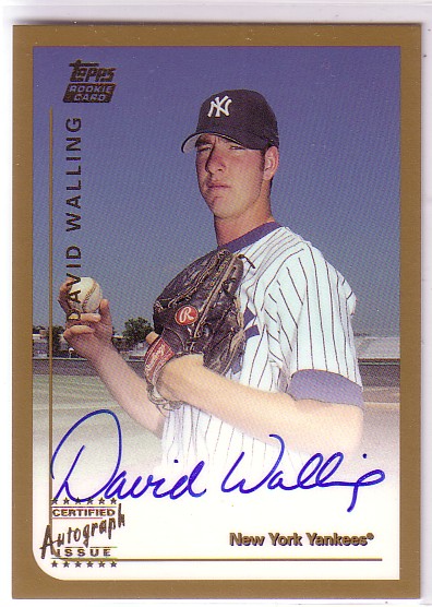 1999 Topps Traded Autographs #T71 David Walling