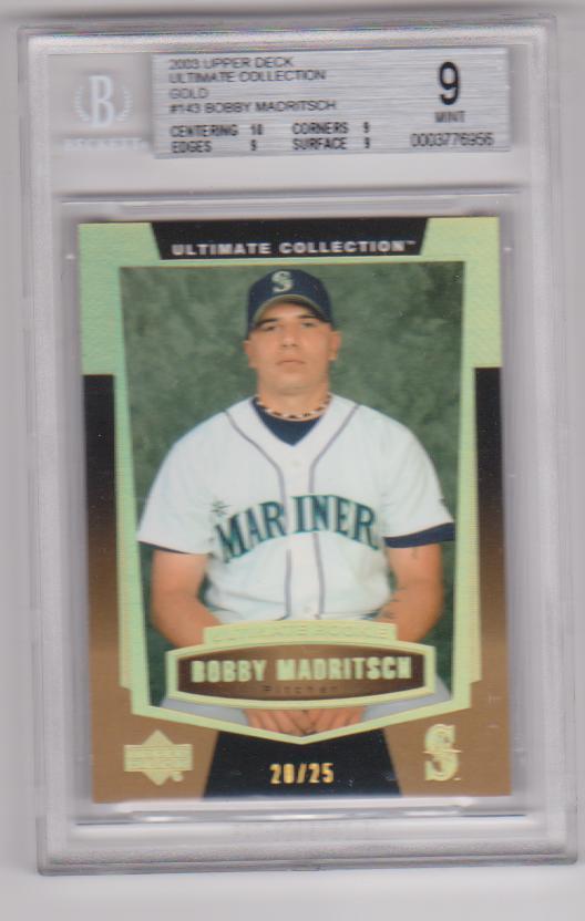 2003 Ultimate Collection Gold #143 Bobby Madritsch UR T3