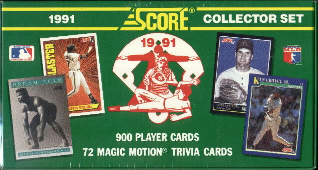 1991 Score Sealed Factory Set - 900 Cards - Plus 72 Magic Motion Trivia Cards & 7 Cooperstown Cards