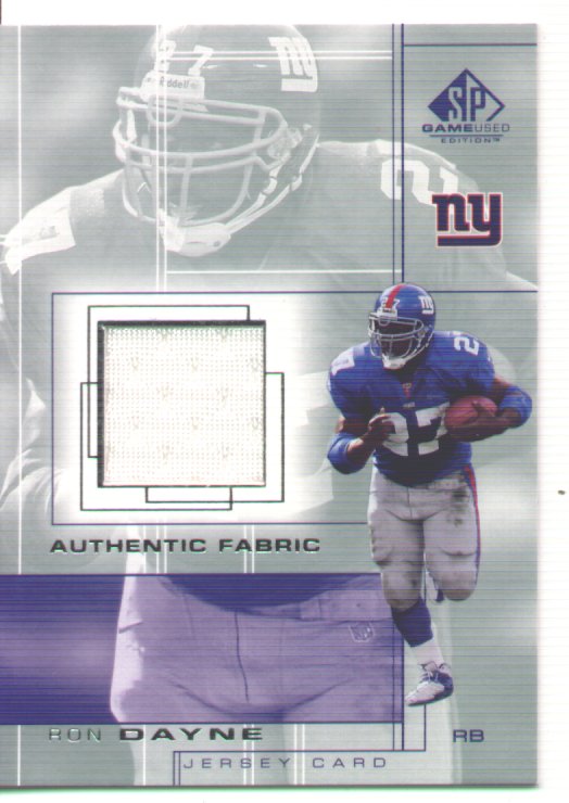 Ron Dayne , 2001 SP Game Used Edition Authentic Fabric #RD, mint, $15.00