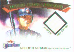 2001 Fleer Game Time Lumber #1, Roberto Alomar