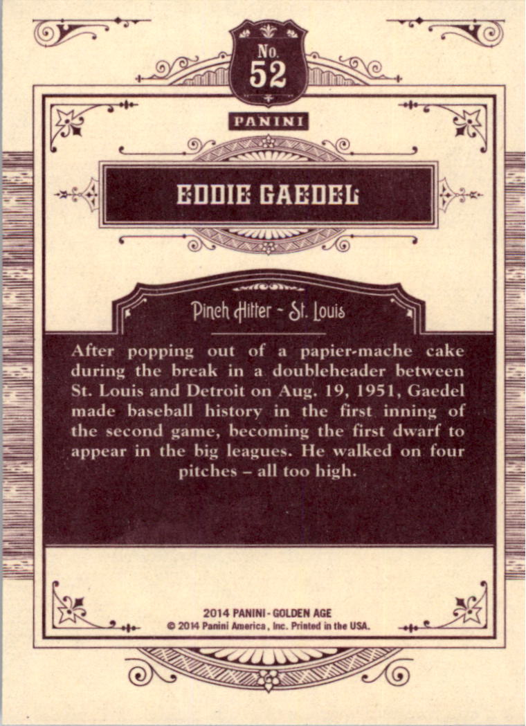 B1204- 2014 Panini Golden Age Cards 1-150 +Inserts -You Pick- 15+ FREE US SHIP - Picture 103 of 297