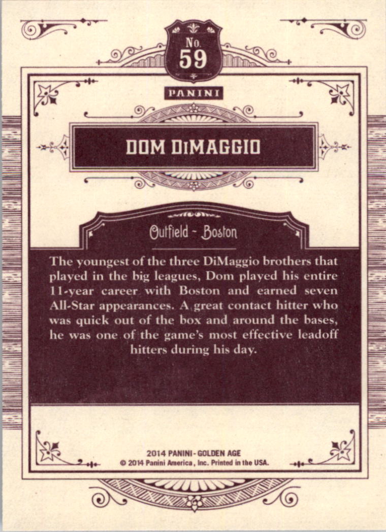 B1204- 2014 Panini Golden Age Cards 1-150 +Inserts -You Pick- 15+ FREE US SHIP - Picture 115 of 297