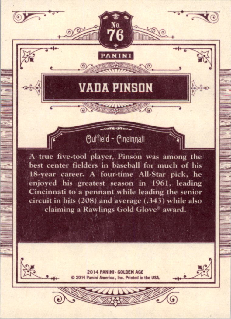 B1204- 2014 Panini Golden Age Cards 1-150 +Inserts -You Pick- 15+ FREE US SHIP - Picture 147 of 297