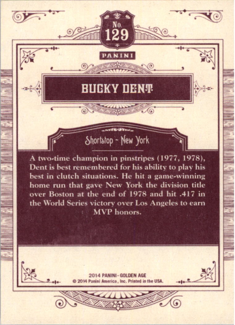 B1204- 2014 Panini Golden Age Cards 1-150 +Inserts -You Pick- 15+ FREE US SHIP - Picture 249 of 297