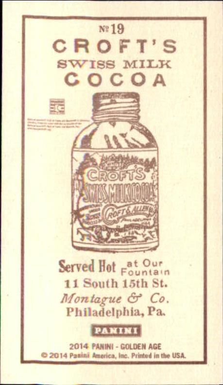 B1204- 2014 Panini Golden Age Cards 1-150 +Inserts -You Pick- 15+ FREE US SHIP - Picture 201 of 382