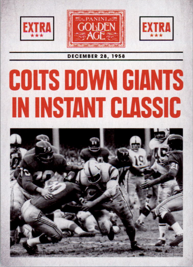 2014 Panini Golden Age Headlines #4 1958 NFL Championship Game