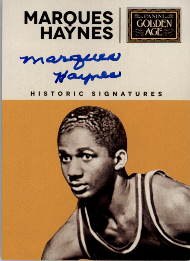 2014 Panini Golden Age Historic Signatures #HYN Marques Haynes