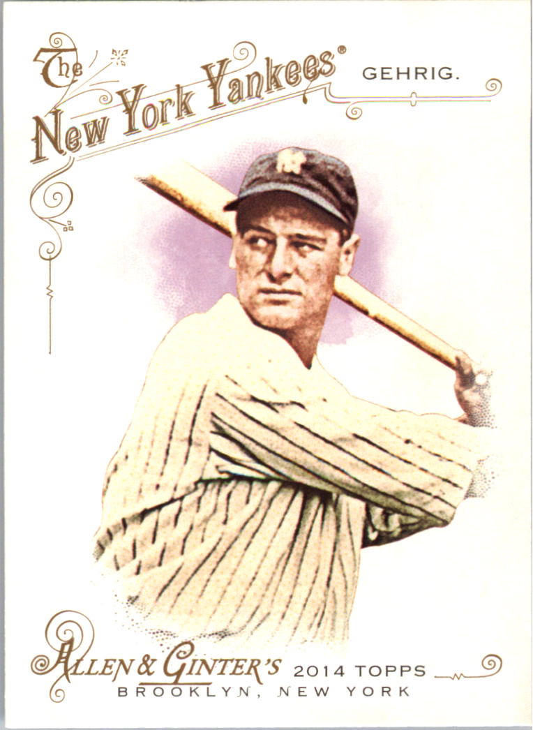 2014 Topps Allen and Ginter #41 Lou Gehrig