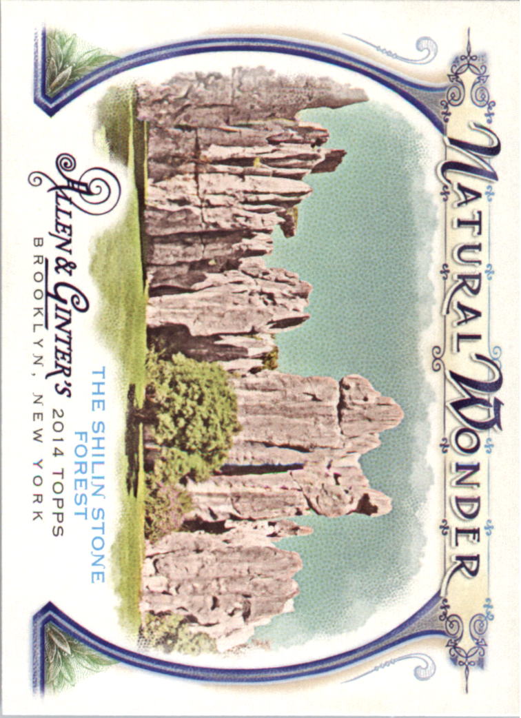 2014 Topps Allen and Ginter Natural Wonders #NW02 The Shilin Stone Forest