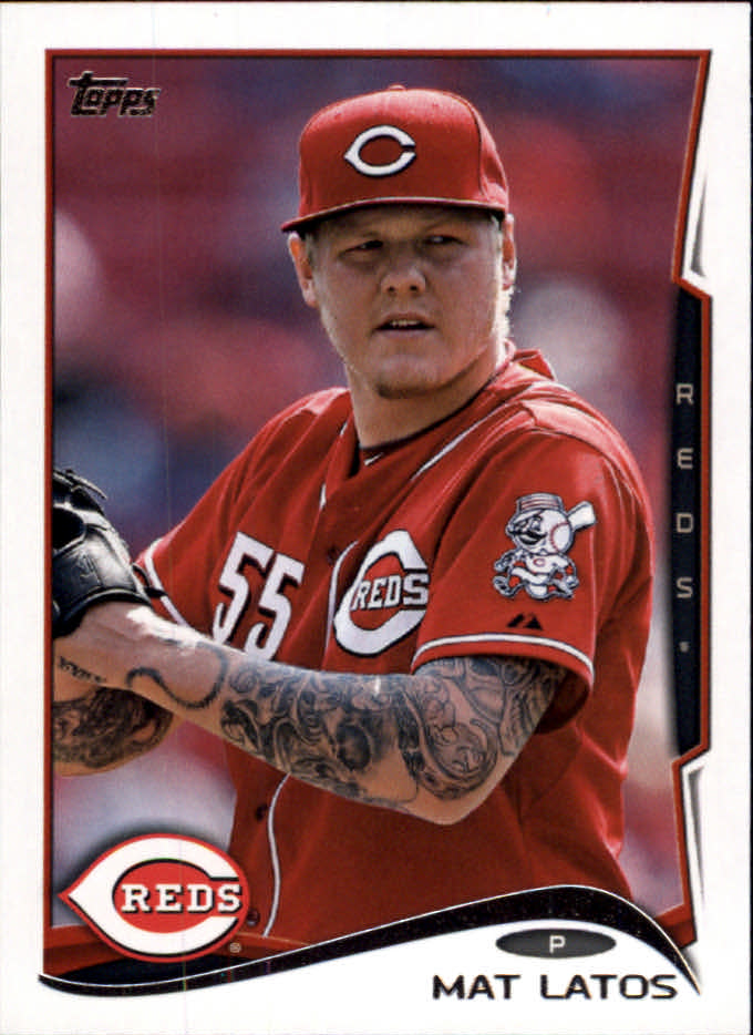 2014 Topps Mini Cincinnati Reds Baseball Card 597 Mat Latos Ebay