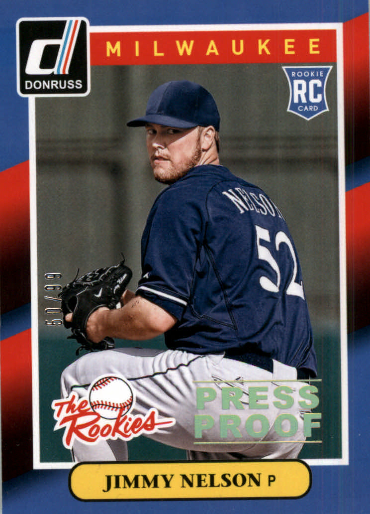 2014 Donruss The Rookies Press Proofs Silver #30 Jimmy Nelson