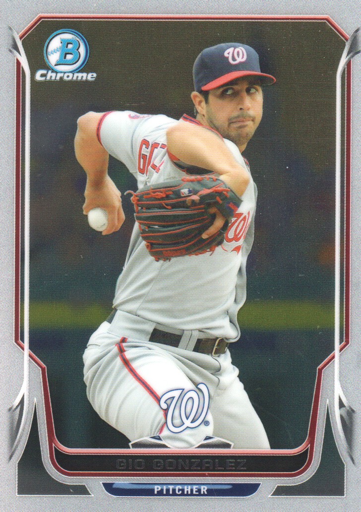 2014 Bowman Chrome #51 Gio Gonzalez