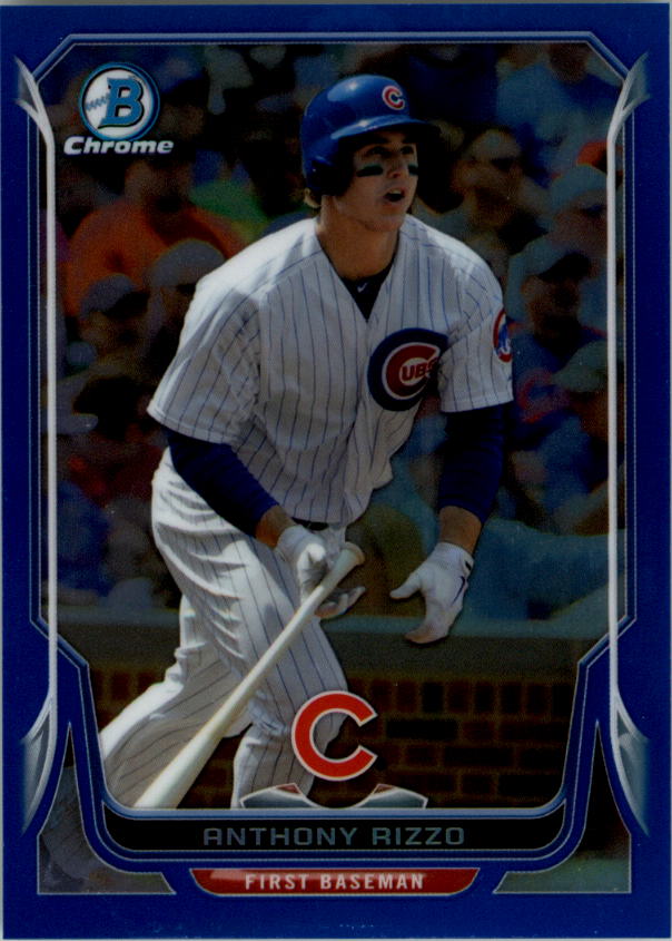 2014 Bowman Chrome Blue Refractors #75 Anthony Rizzo