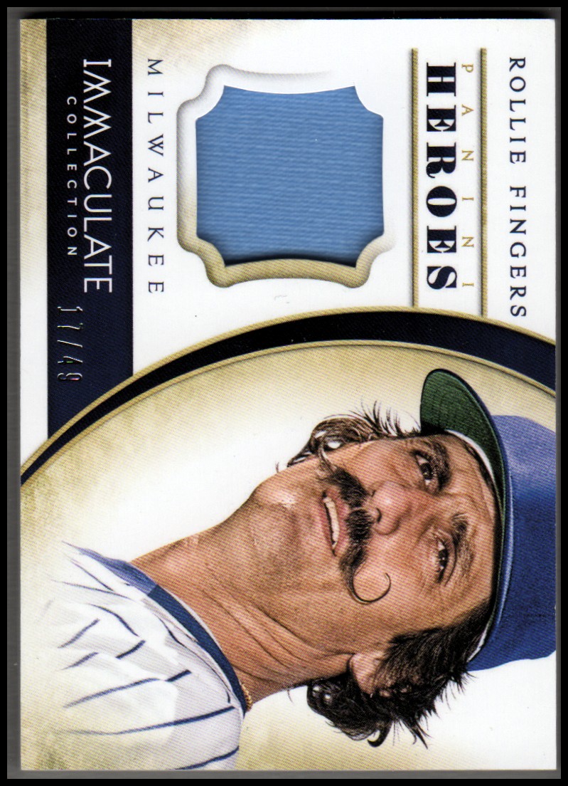 2014 Immaculate Collection Immaculate Heroes Materials #11 Rollie Fingers/49
