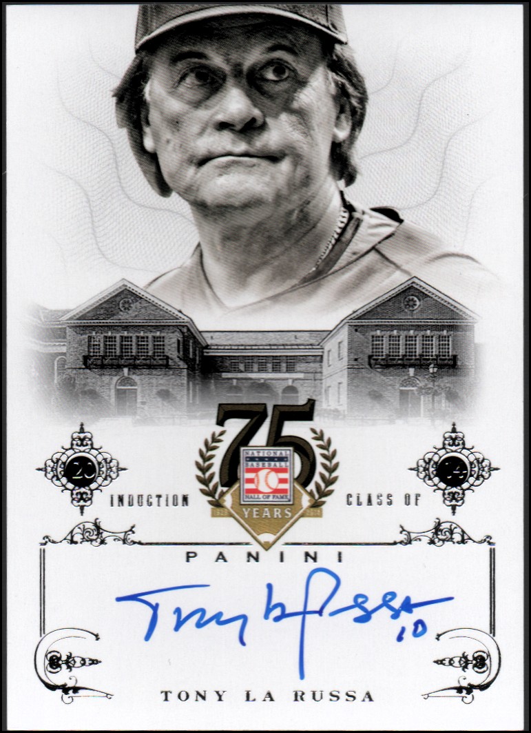 2014 Panini Hall of Fame Signatures #65 Tony La Russa
