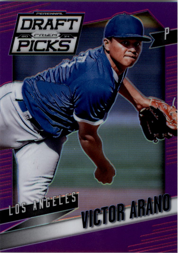 2014 Panini Prizm Perennial Draft Picks Prizms Purple #81 Victor Arano