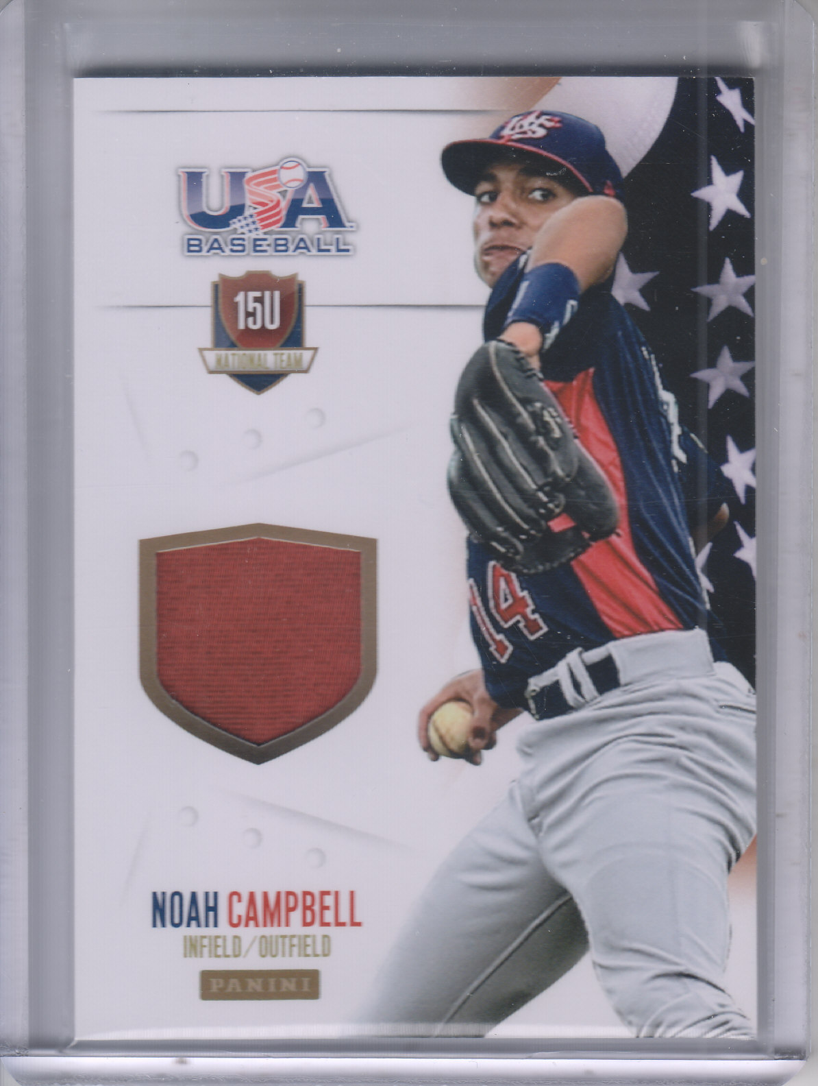 2014 USA Baseball 15U National Team Jerseys Prime #58 Noah Campbell/35