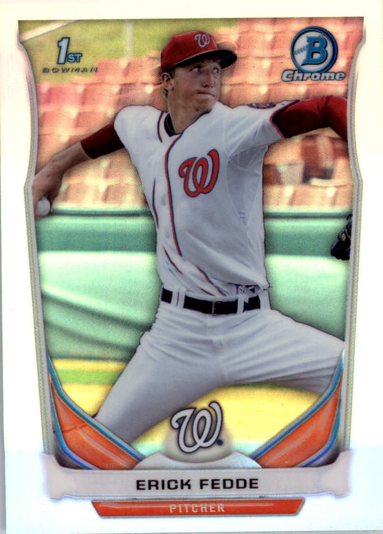 2014 Bowman Chrome Draft Refractors #CDP14 Erick Fedde