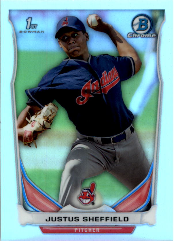 2014 Bowman Chrome Draft Refractors #CDP27 Justus Sheffield