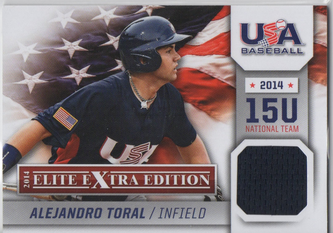 2014 Elite Extra Edition USA Baseball 15U Game Jerseys #2 Alejandro Toral