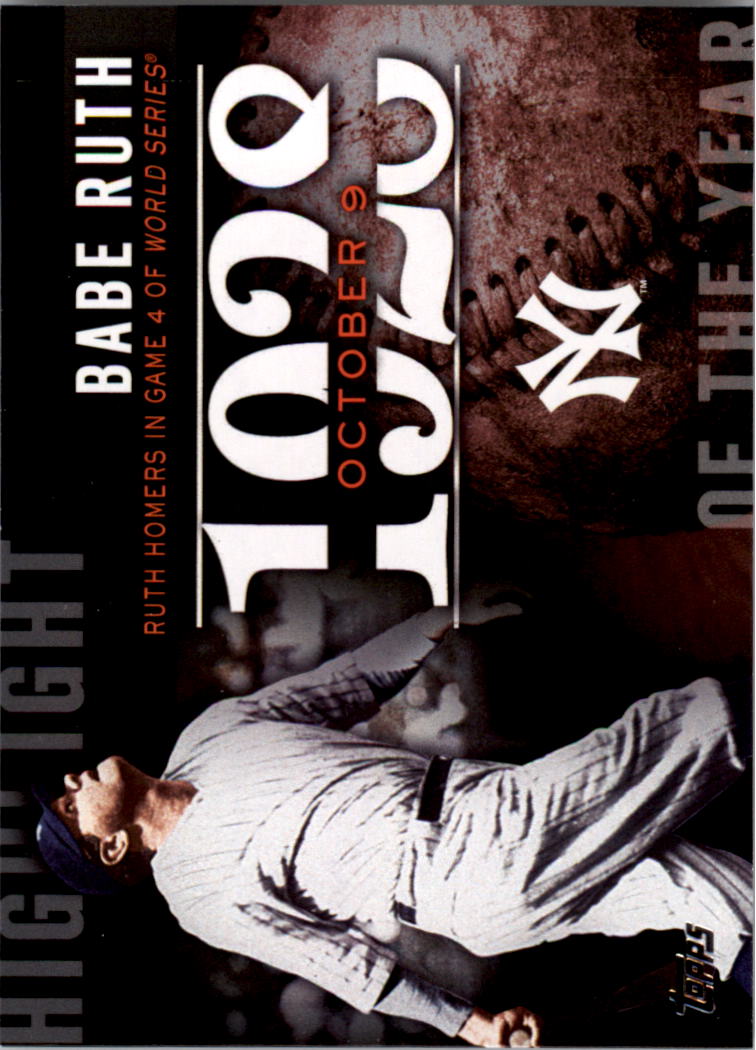 2015 Topps Highlight of the Year #H2 Babe Ruth