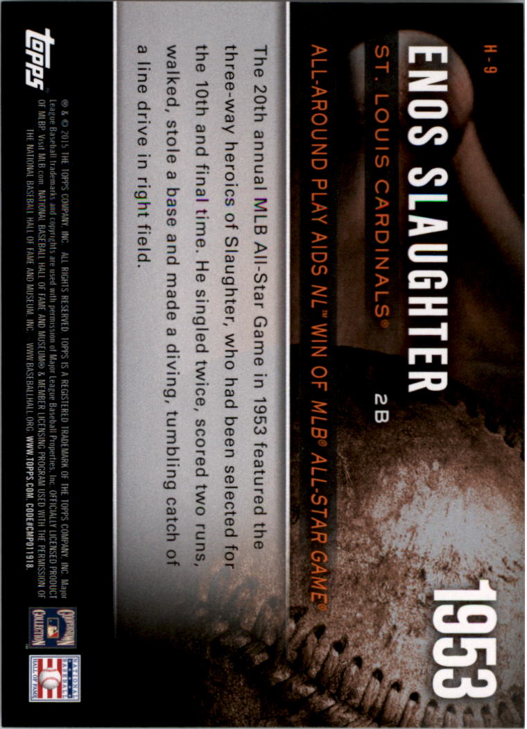 2015 Topps Highlight of the Year #H9 Enos Slaughter